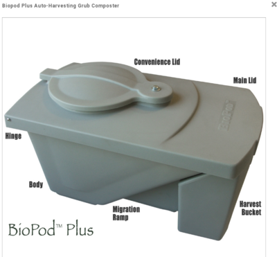 Biopod Plus Auto-Harvesting Grub Composter