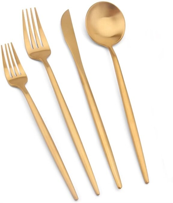 Matte Gold Flatware Cutlery