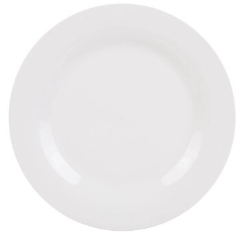 Classic White Round Dinner Plate 10.5 in