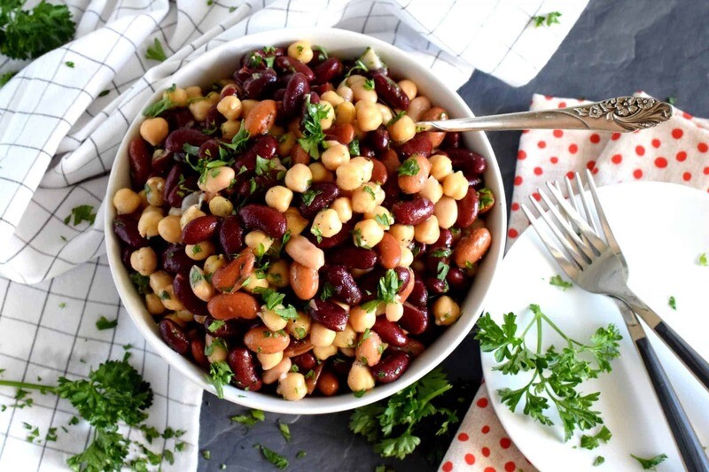 Side Garbanzo &amp; Kidney Bean Salad