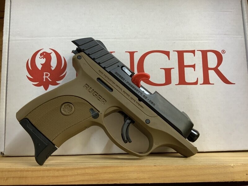 RUGER EC9S 9MM FDE FRAME/BLUED SLIDE