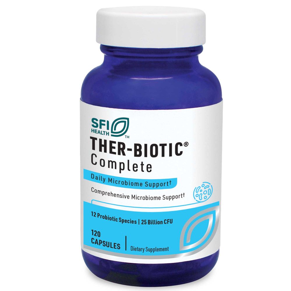 Ther-Biotic® Complete 120 vegcaps  * This product is heat sensitive.  Two day shipping is recommended.  Refrigerate upon receipt.
