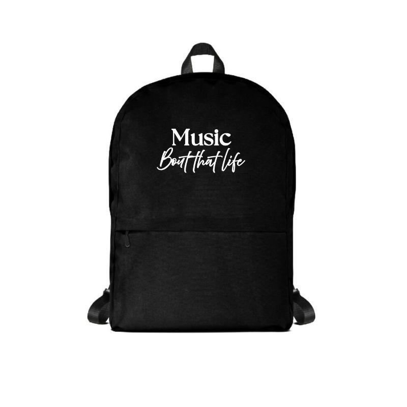 Music Backpack - White Logo