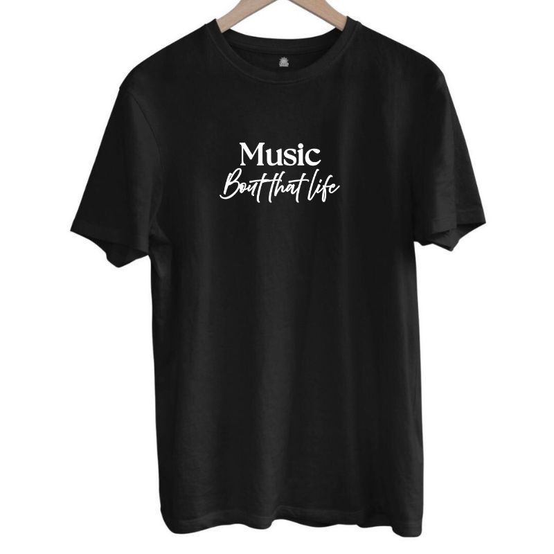Music Tee - White Logo
