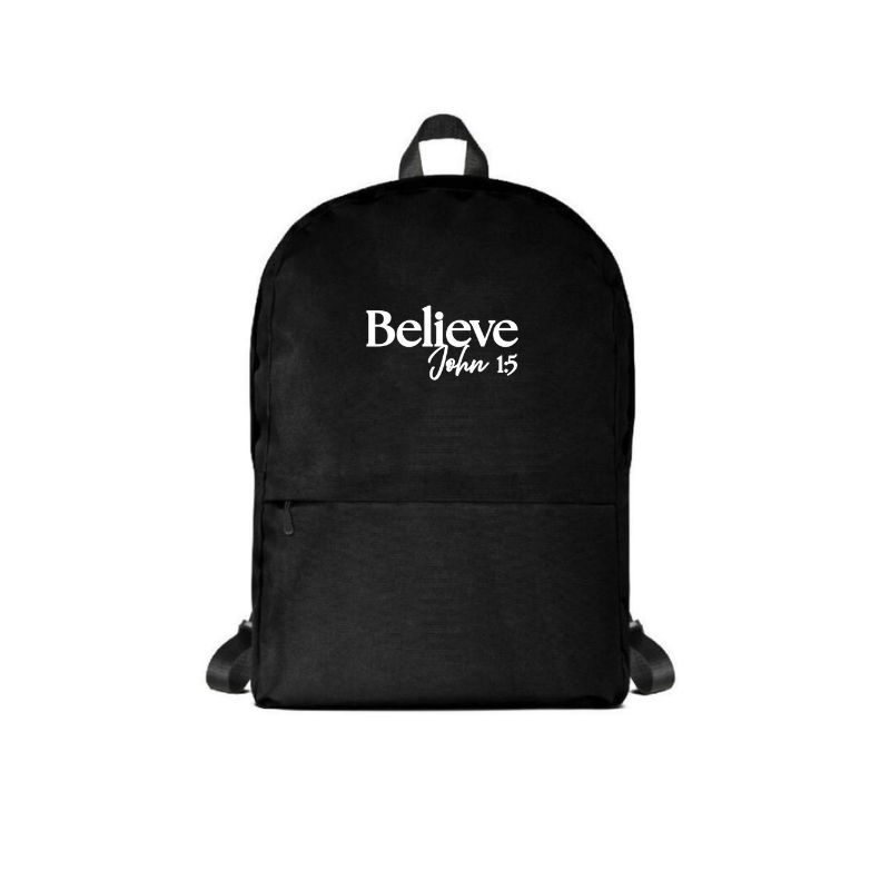 Believe Backpack - White Logo