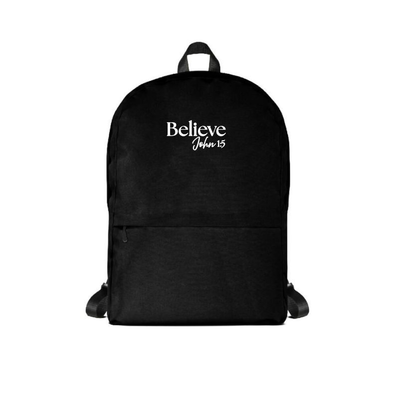 Believe Backpack - White Logo