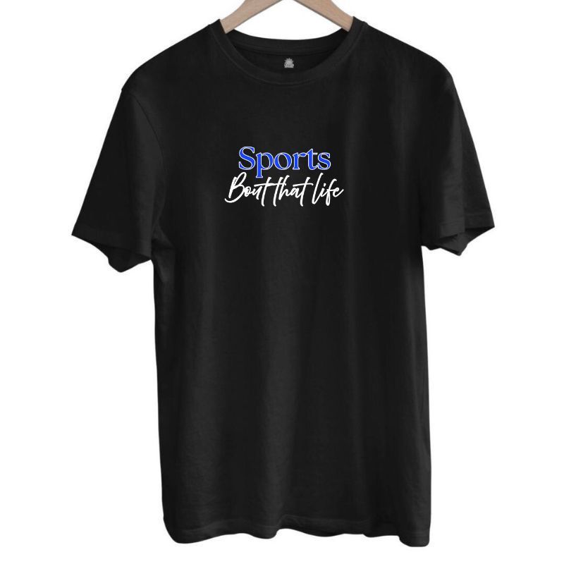 Sports Tee - Blue Logo