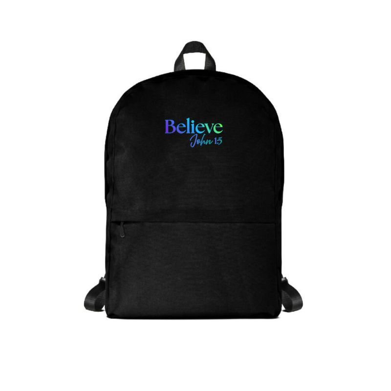 Believe Backpack - Blue Logo