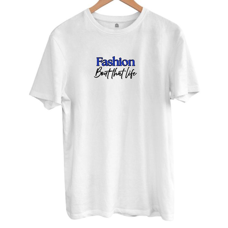 Fashion Tee - Blue Logo