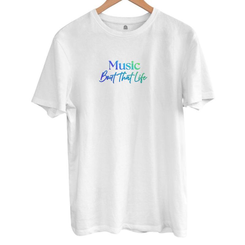 Music Tee - Blue Logo