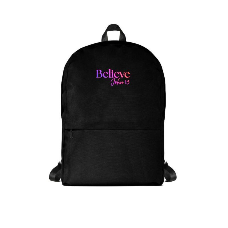 Believe Backpack - Pink Logo