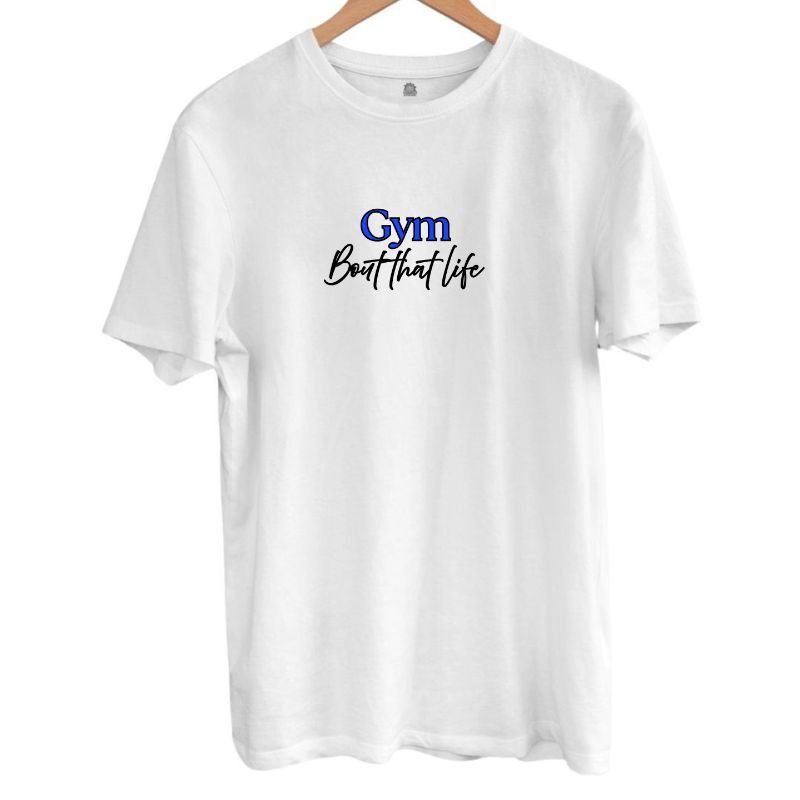 Gym Tee - Blue Logo