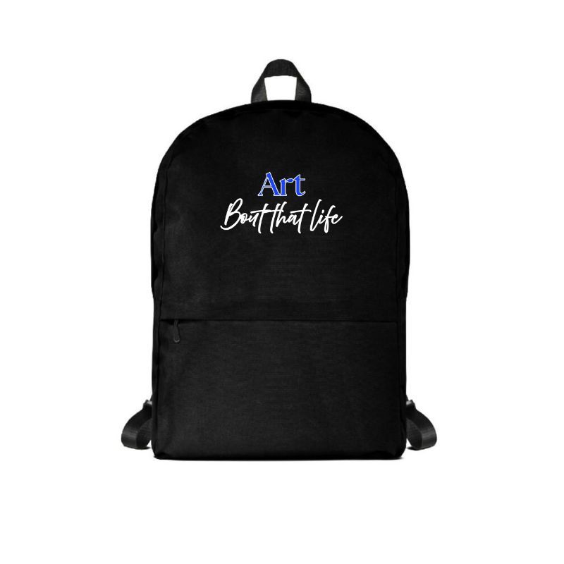 Art Backpack - Blue Logo
