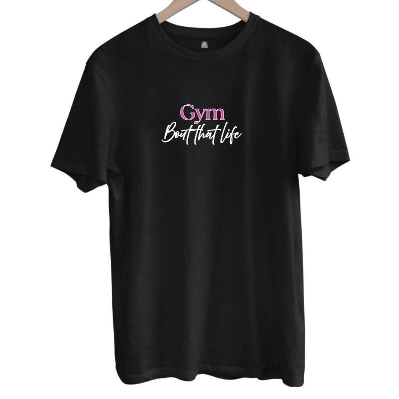Gym Tee - Pink Logo