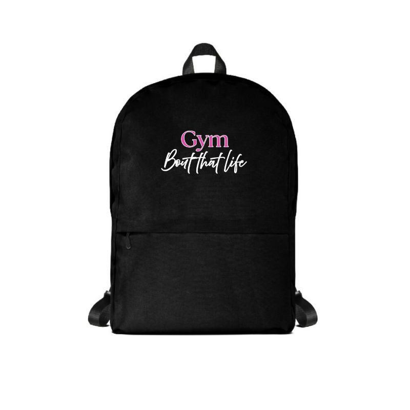 Gym Backpack - Pink Logo