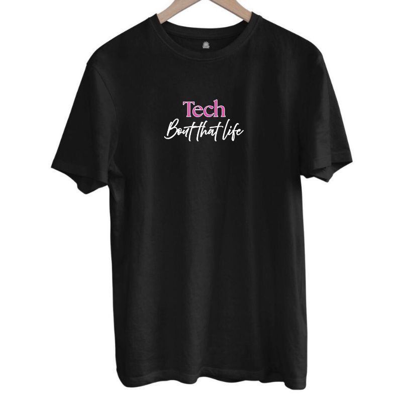 Tech Tee - Pink Logo