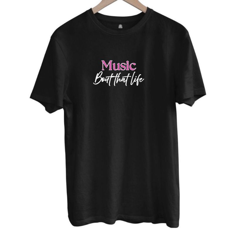 Music Tee - Pink Logo