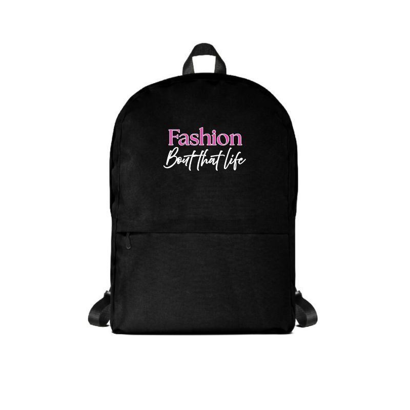 Fashion Backpack - Pink Logo