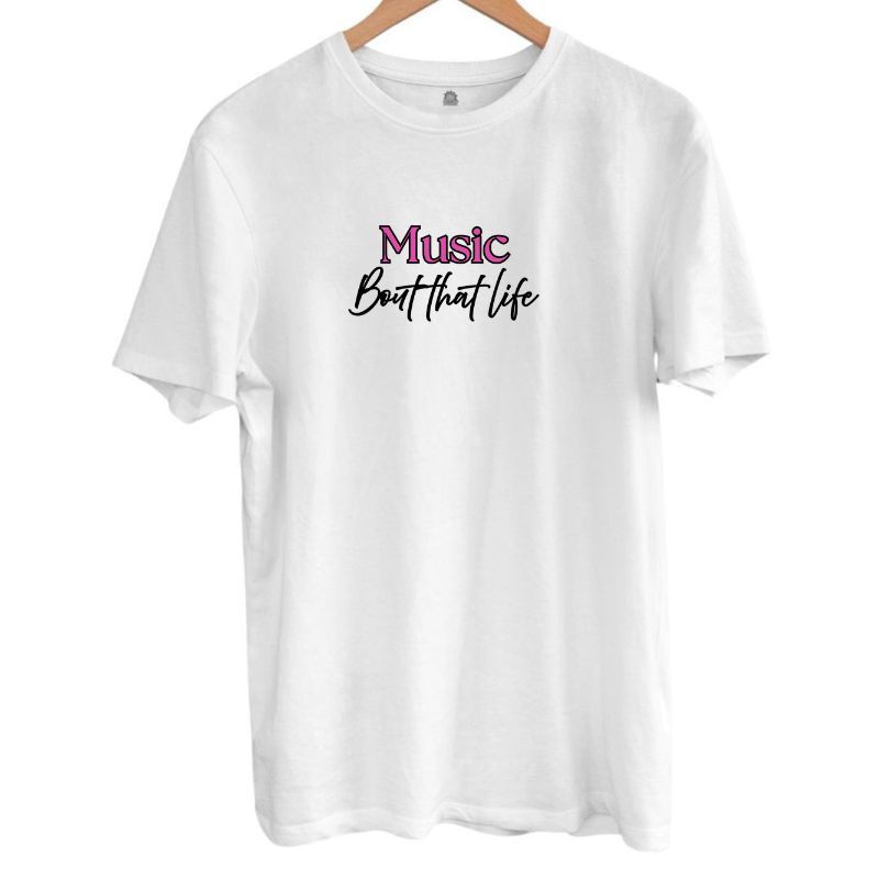 Music Tee - Pink Logo