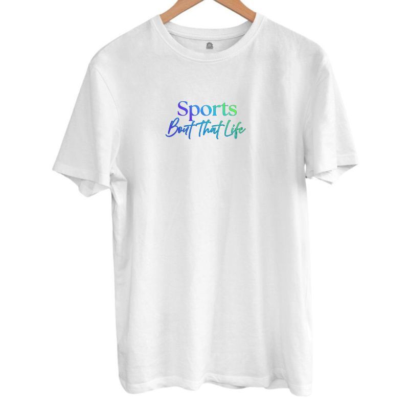 Sports Tee - Blue Logo