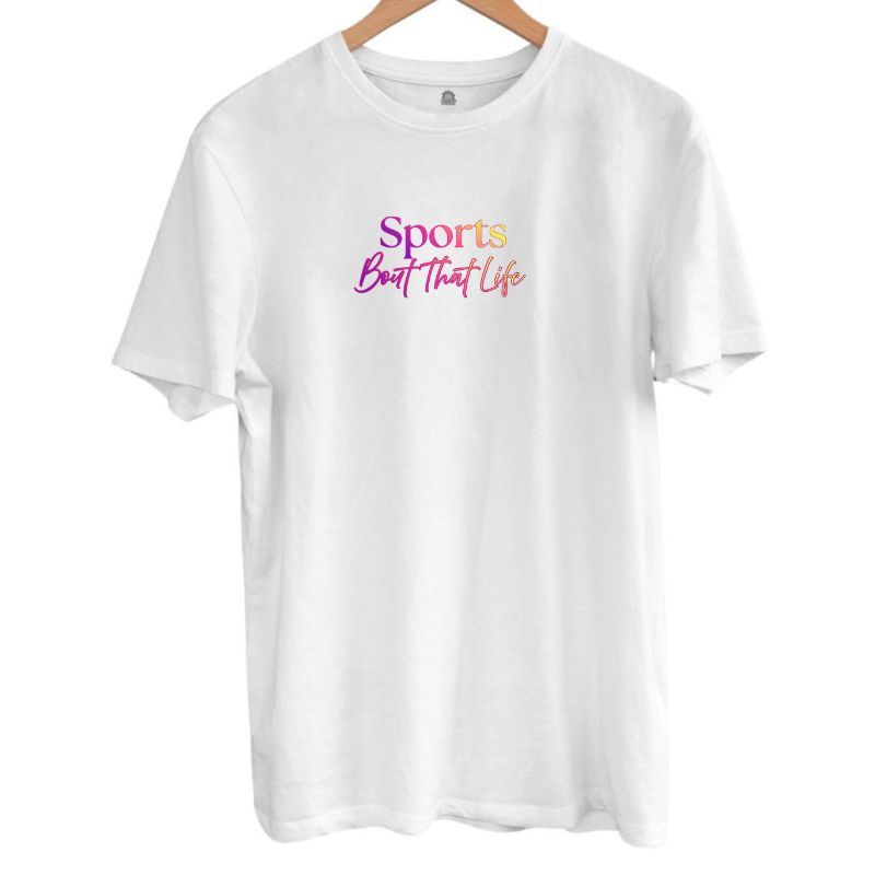 Sports Tee - Pink Logo
