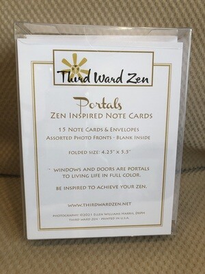 Portals, Zen Inspired Note Cards