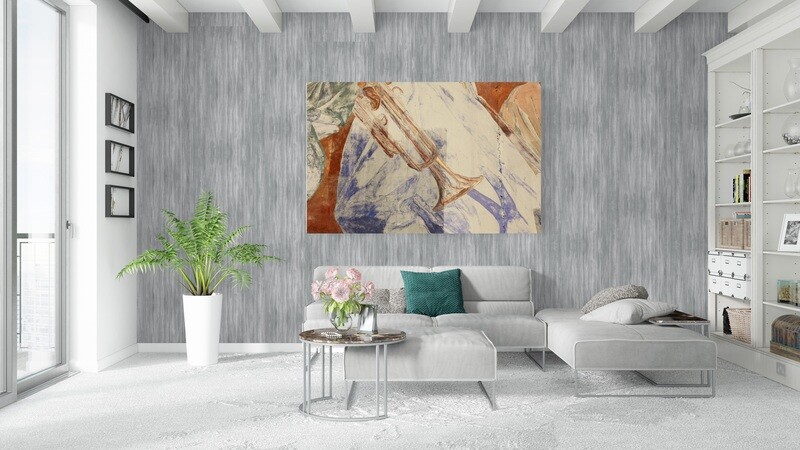 HAPPY TRUMPETS (49&quot;x33&quot;)