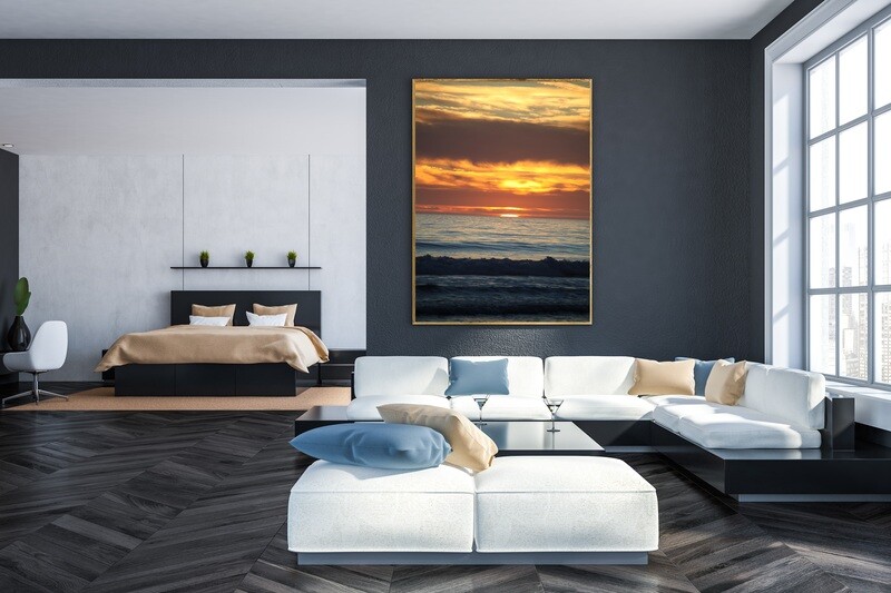 TOPANGA SUNSET  (24&quot;x 36&quot;)