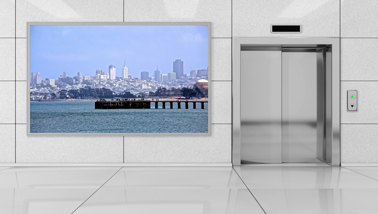 SF WHARF (49&quot; X 33&quot;)