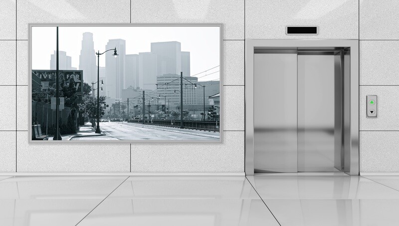 LA CITYSCAPE (49&quot;X 33&quot;)