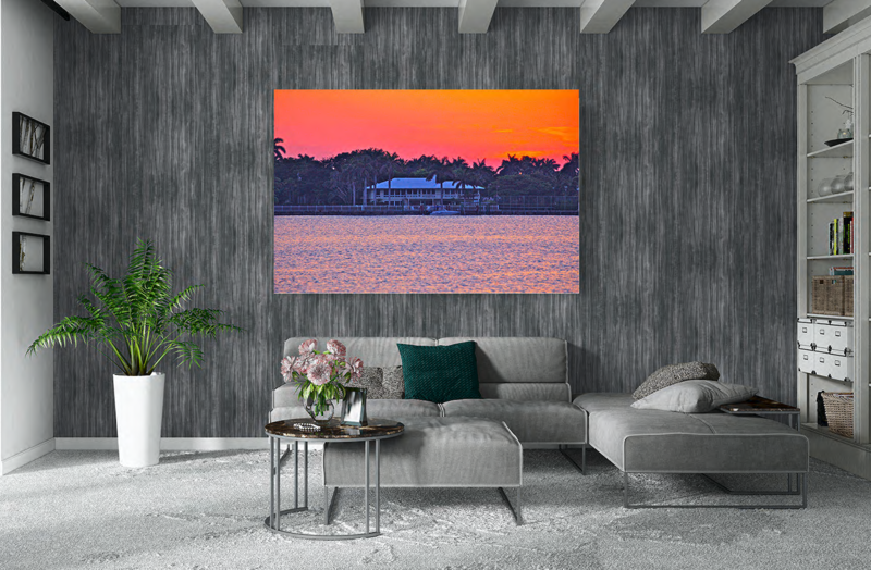 SUNSET HARBOR (49&quot;x33&quot;)