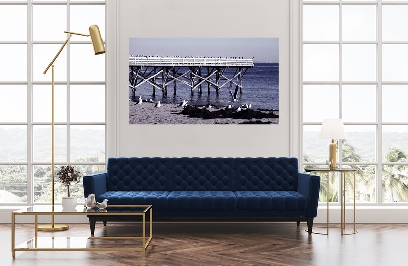 PURPLE PIER  (49&quot;x33&quot;)