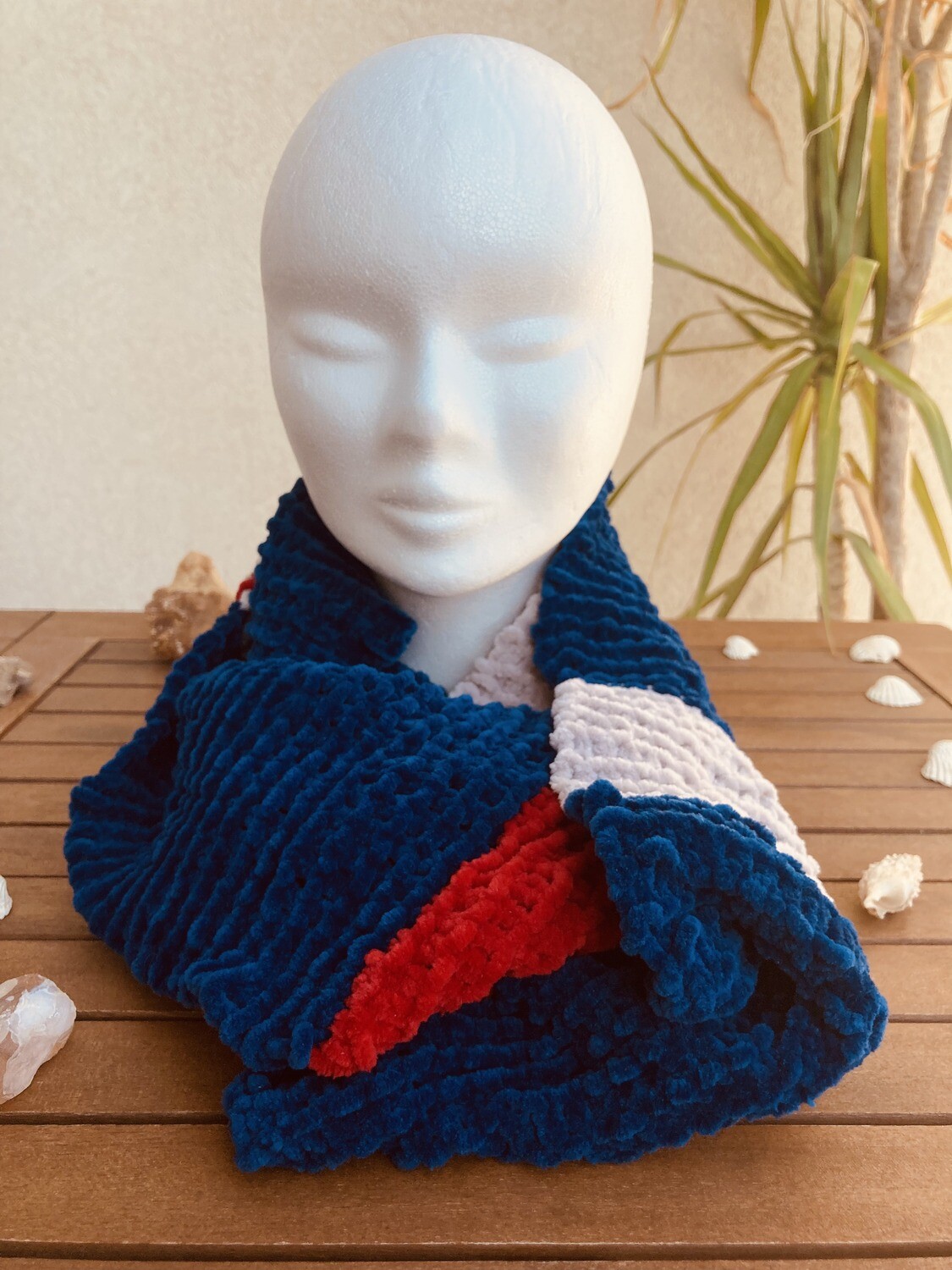 Lush Tri-colour Infinity Scarf