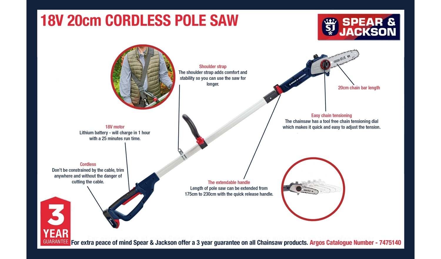Spear \u0026 Jackson 20cm Cordless 