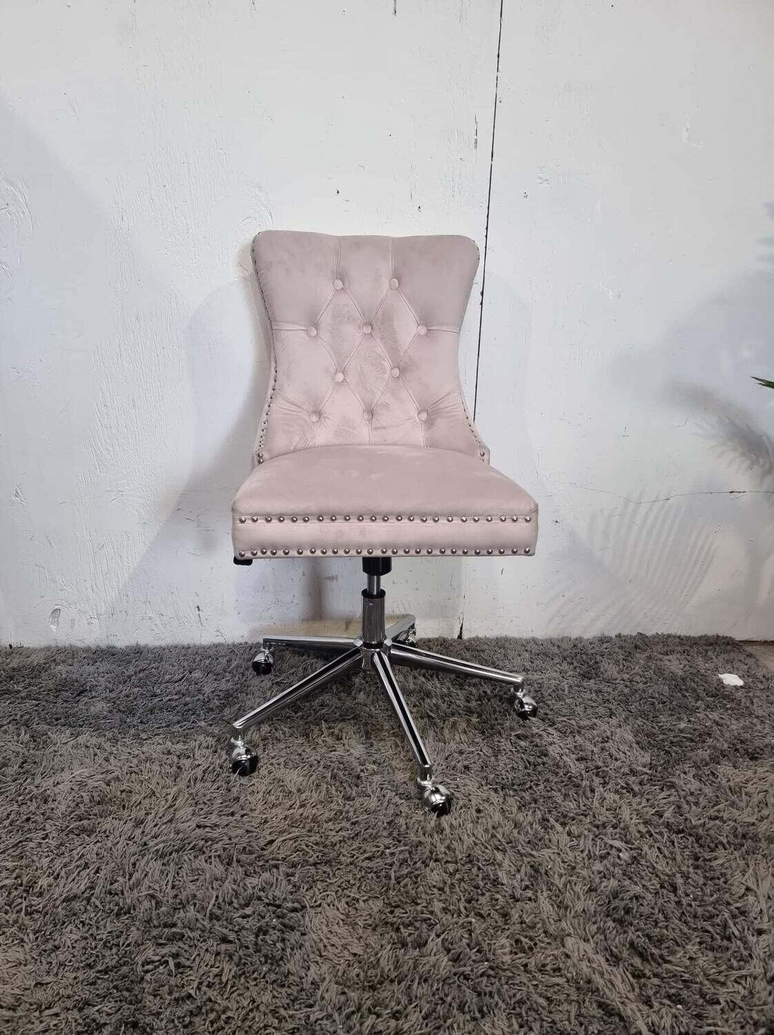 princess velvet handleback office chair