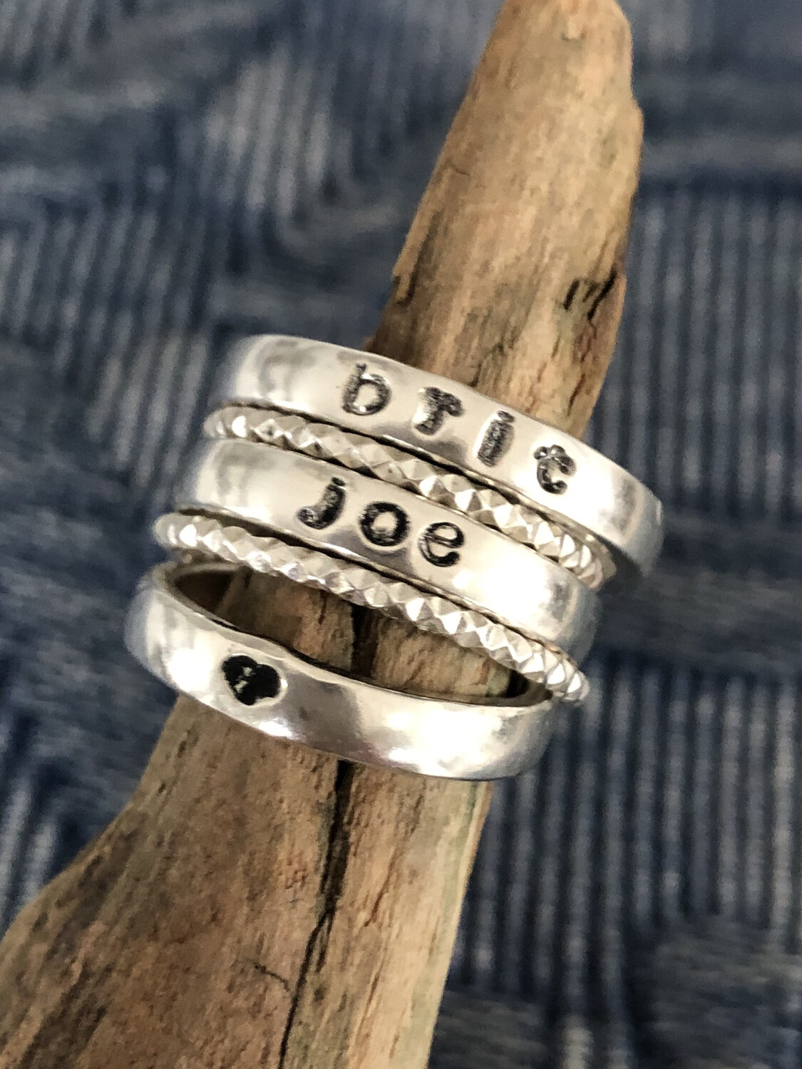 Stacking Name Rings