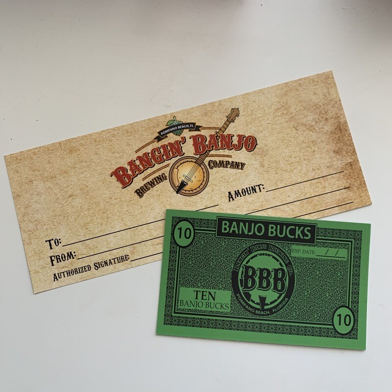 $25 Bangin&#39; Banjo Gift Card - GET $10 FREE!