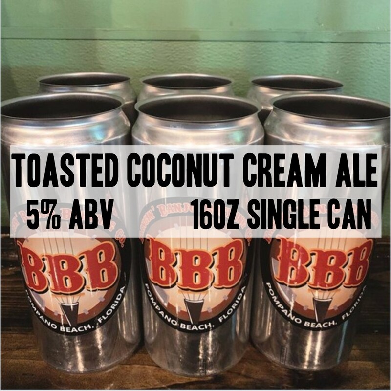Toasted Coconut Cream Ale 5% - 16 ounce can