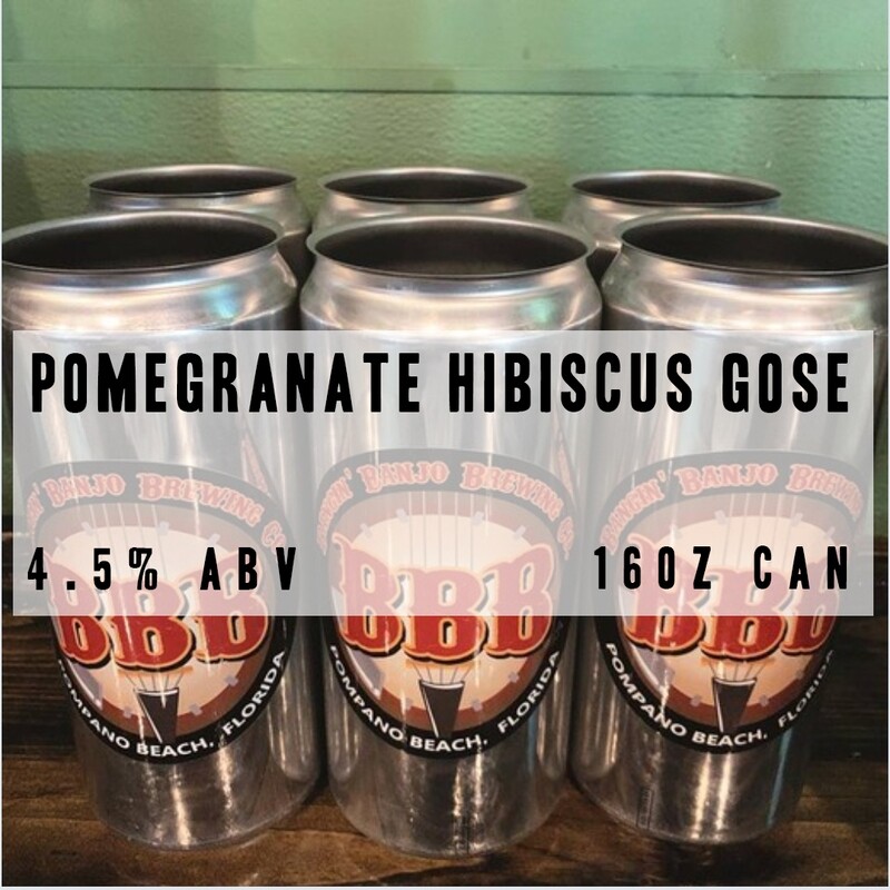 Pomegranate Hibiscus Gose 4.5% ABV - 16 Ounce Can