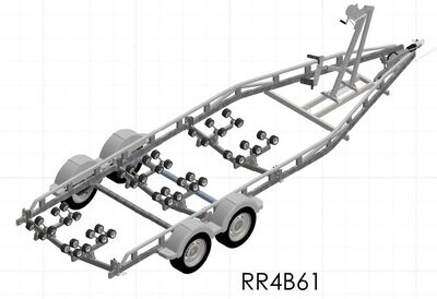 Rapide twin axle roller trailer R4B61 Gross weight 2000 kg 6.1m