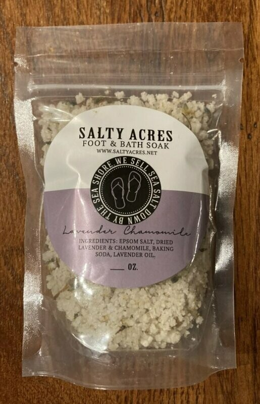 Foot and Bath Soak Lavender/Chamomile 12 Oz Pouch