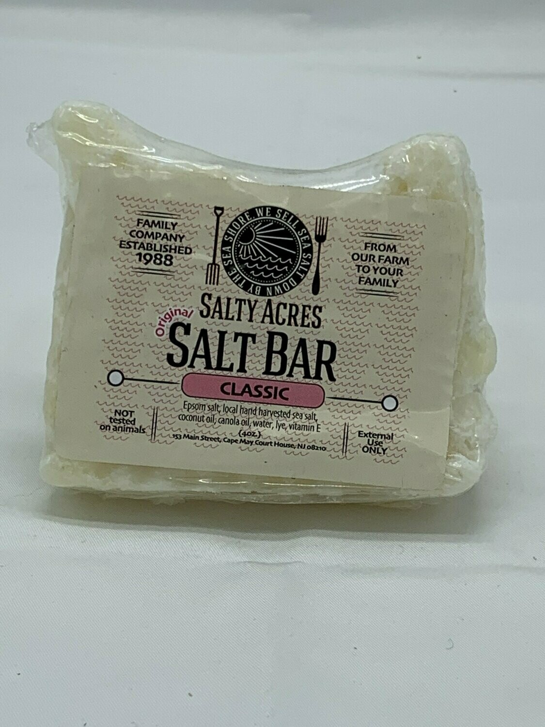 Handcrafted Sea Salt Bar Classic 4 oz