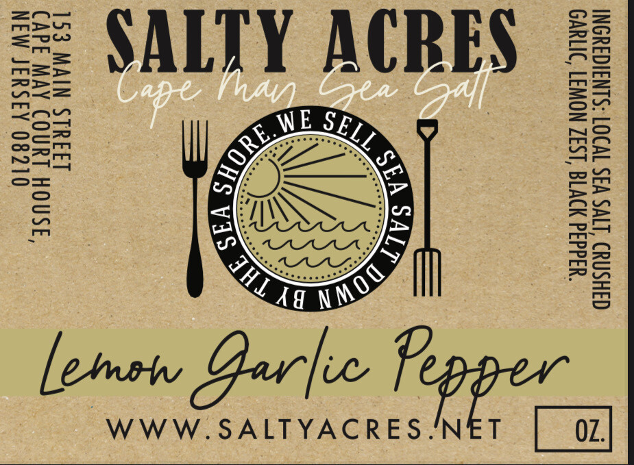 Sea Salt Lemon Garlic Pepper 4 Oz Pouch