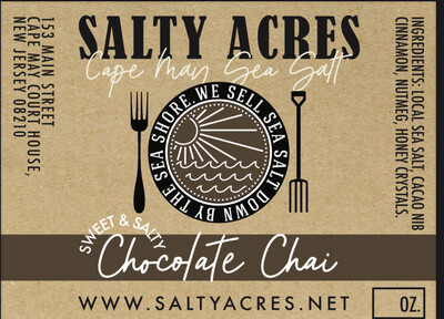 Sea Salt Chocolate Chai 8 Oz Jar