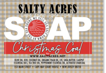 Handcrafted Soap Christmas Coal 4 oz