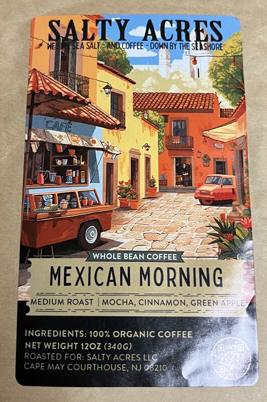 Coffee Whole Bean Organic Mexican Morning 12 Oz