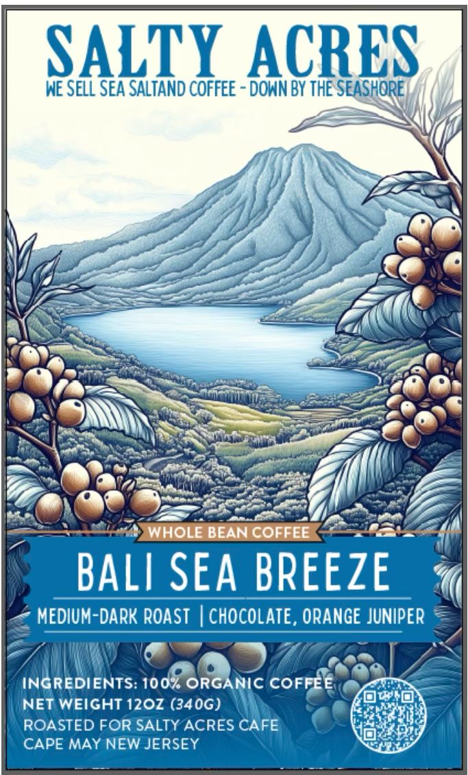 Coffee Whole Bean Bali Sea Breeze 12 Oz