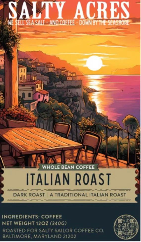 Coffee Whole Bean Italian Roast 12 Oz