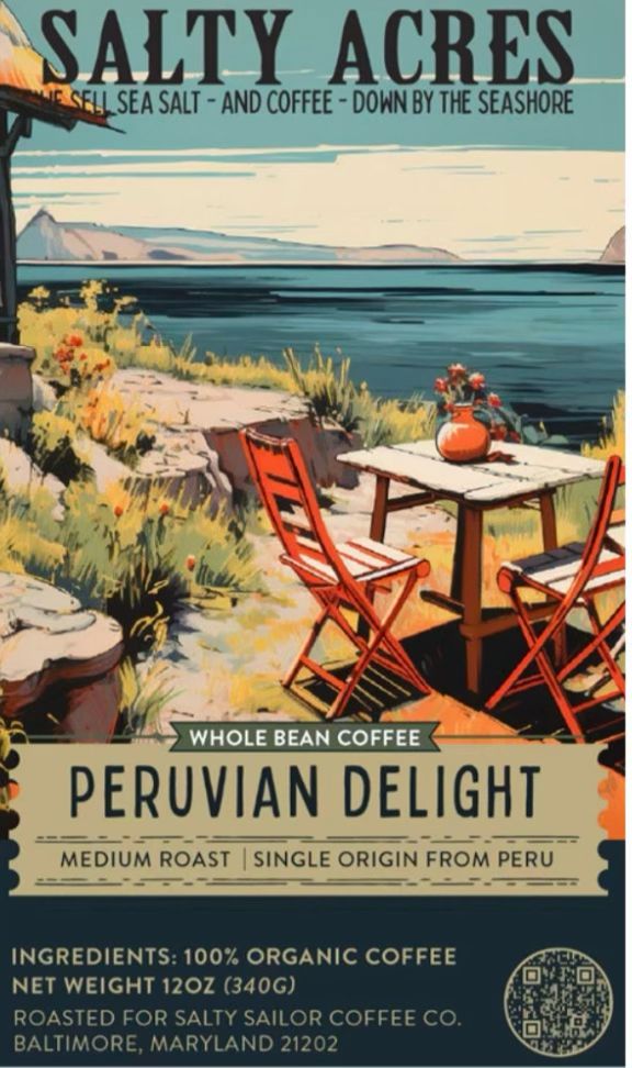 Coffee Whole Bean Peruvian Delight 12 Oz