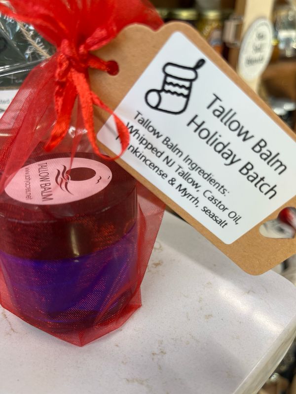 Tallow Holiday Batch Tallow, Castor Oil, Frankincense, Myrrh
